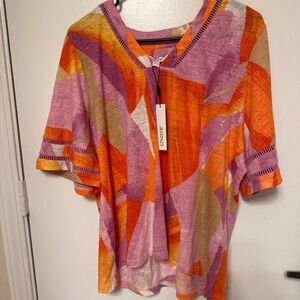 Brand new, never been worn Chico’s summer blouse